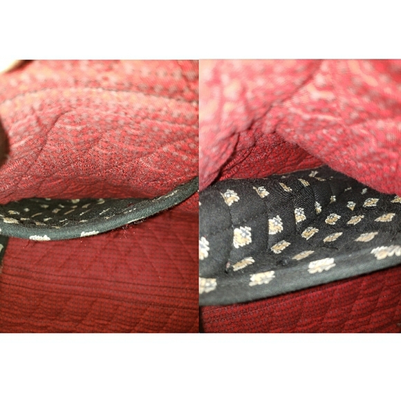 Vera Bradley Vintage Quilted Floral Retired Classic Black Shoulder Crossbody Bag - Picture 6 of 16